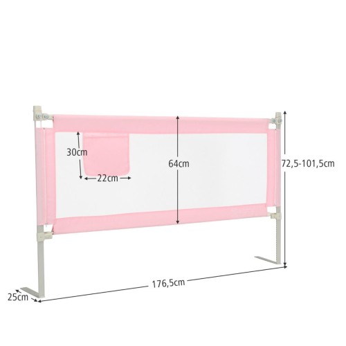 Barierka ochronna do łóżka dla dzieci 176,5 cm