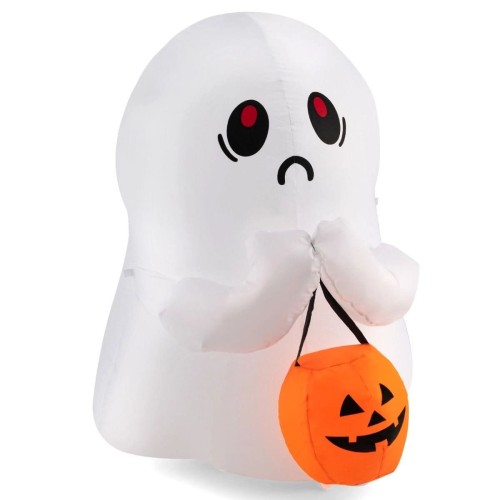 Dekoracja Halloween Dmuchany duch z dynią