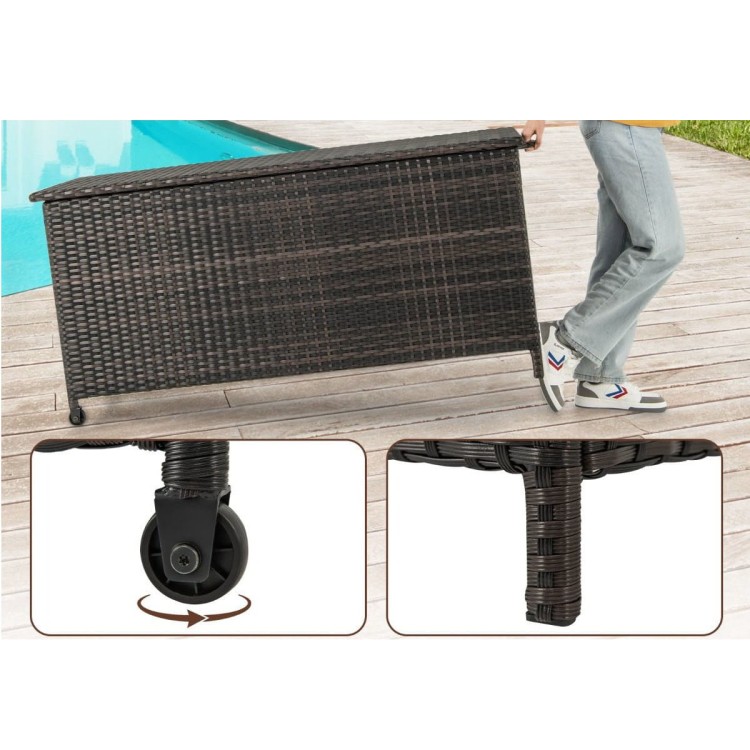 Skrzynia ogrodowa rattanowa 320 l