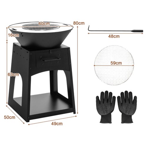 Palenisko ogrodowe grill 2w1