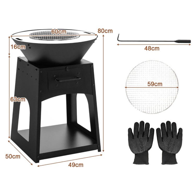 Palenisko ogrodowe grill 2w1