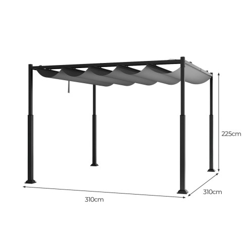Altana pawilon ogrodowy 310 x 310 x 225 cm