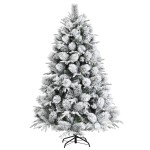 Śnieżna sztuczna choinka z sosnowymi igiełkami 180 cm