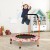 Trampolina dla dzieci z poręczą i światłami LED