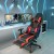 Fotel gamingowy z podświetleniem LED RGB czerwony