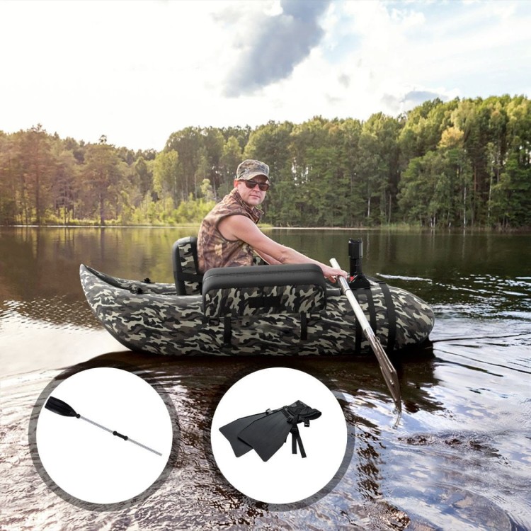 Belly Boat pływadełko wędkarskie moro