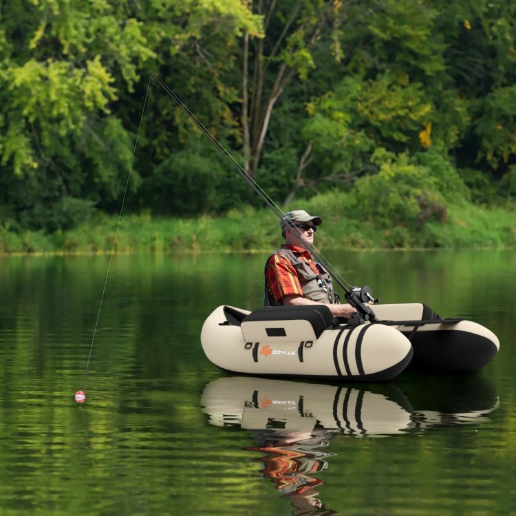 Belly Boat pływadełko wędkarskie beżowe