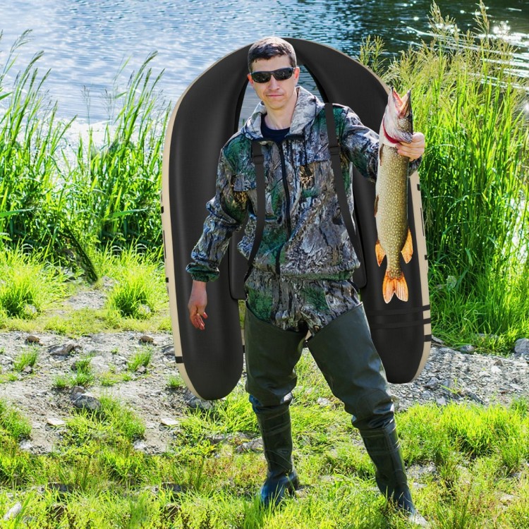 Belly Boat pływadełko wędkarskie beżowe