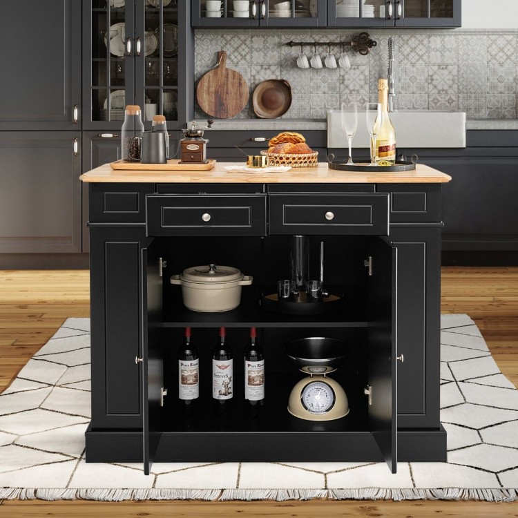 Wyspa kuchenna z rozkładanym blatem 120 x 61 x 92 cm