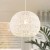Papierowa lampa sufitowa w stylu boho