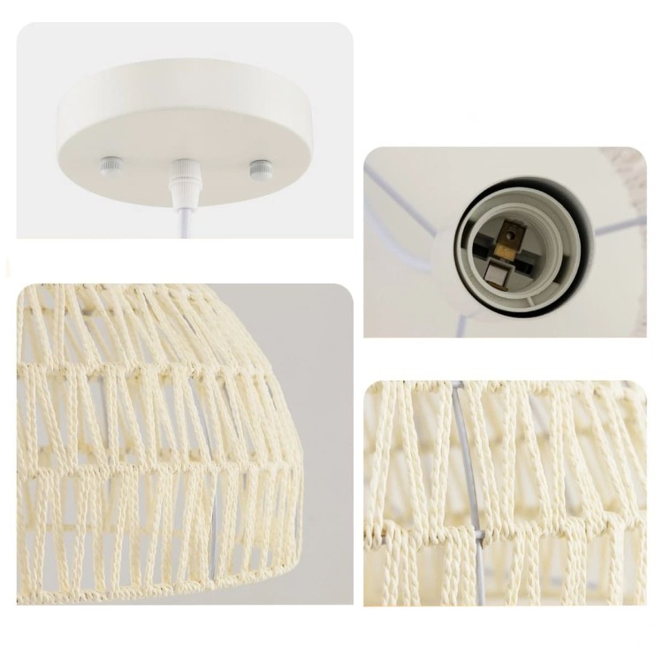 Papierowa lampa sufitowa w stylu boho