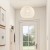 Papierowa lampa sufitowa w stylu boho