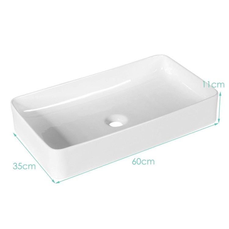 Zlew ceramiczny wolnostojący