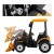 Traktor elektryczny dla dzieci z łyżką i przyczepą