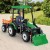 Traktor elektryczny dla dzieci z łyżką i przyczepą