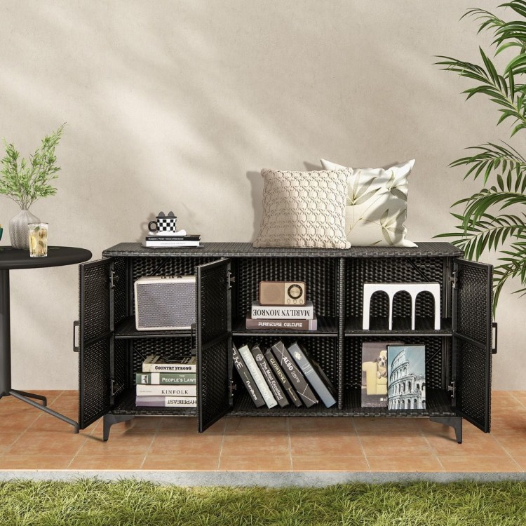 Rattanowa szafka ogrodowa 318L