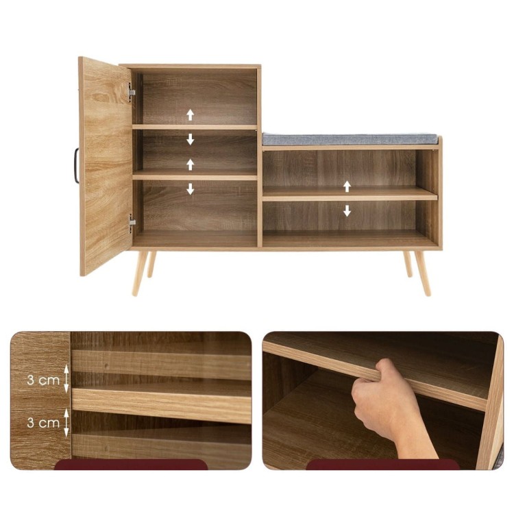 Rattanowa szafka na buty 2 w 1