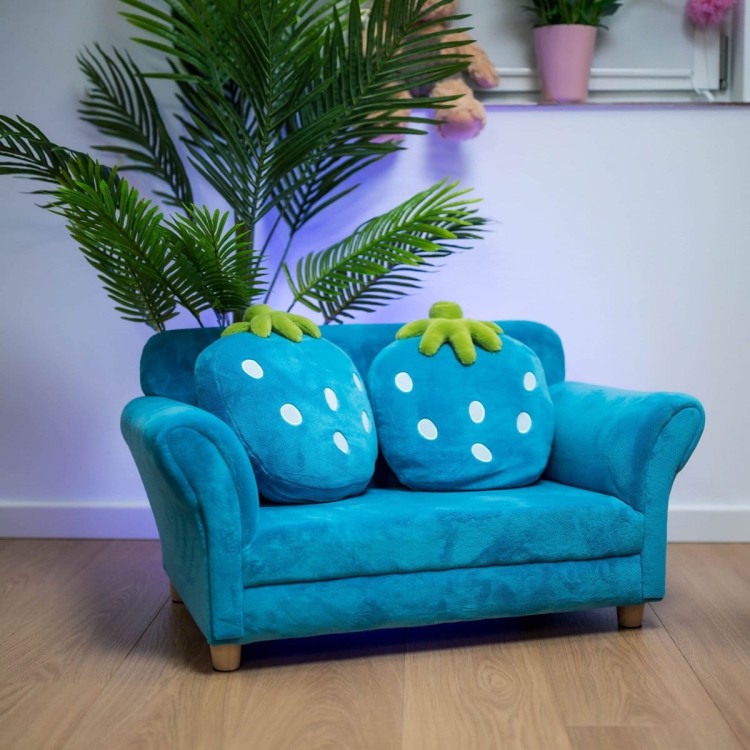 Mini sofa kanapa dla dzieci truskawka