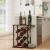 Stojak na wino z uchwytem na kieliszki