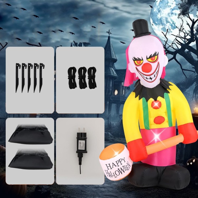 Nadmuchiwana dekoracja halloweenowa klaun