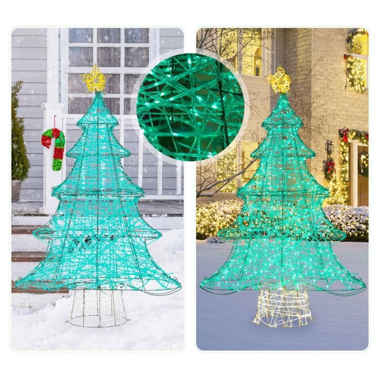 Dekoracja świąteczna LED choinka 124 cm