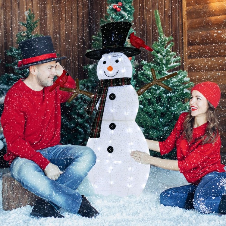 Dekoracja świąteczna bałwanek LED 127cm