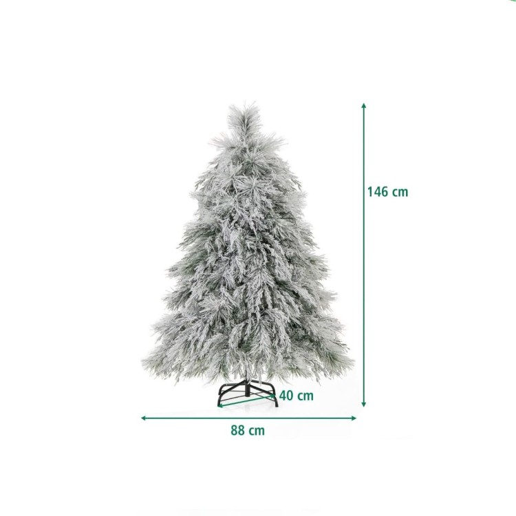 Sztuczna choinka z światełkami LED 146 cm