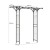 Dekoracyjna pergola ogrodowa