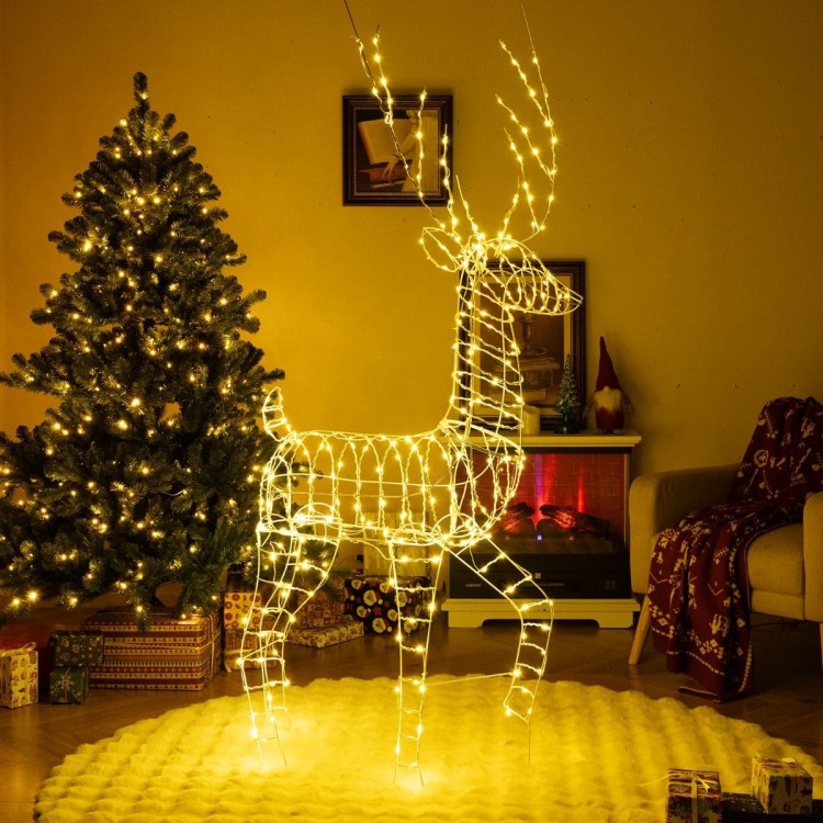 Dekoracja świąteczna LED renifer