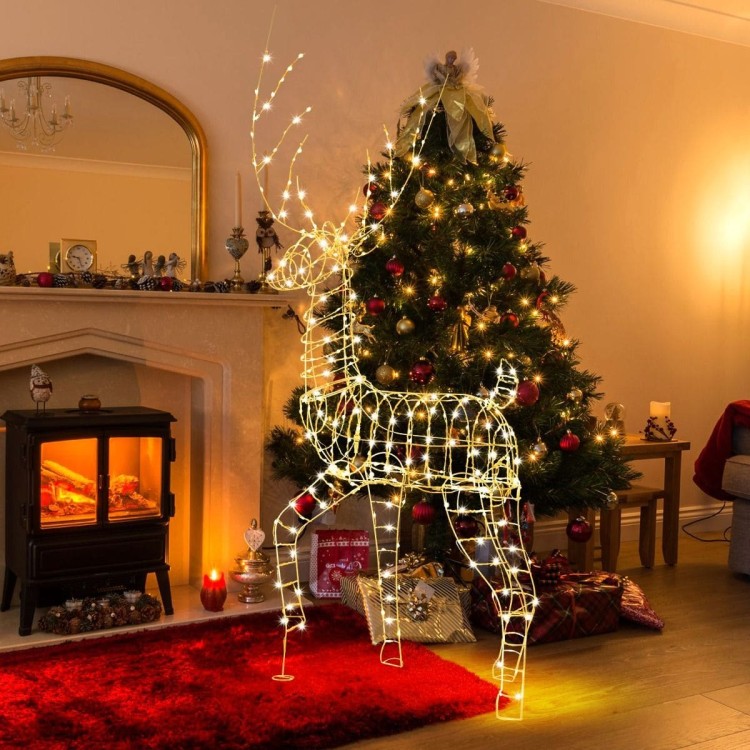 Dekoracja świąteczna LED renifer