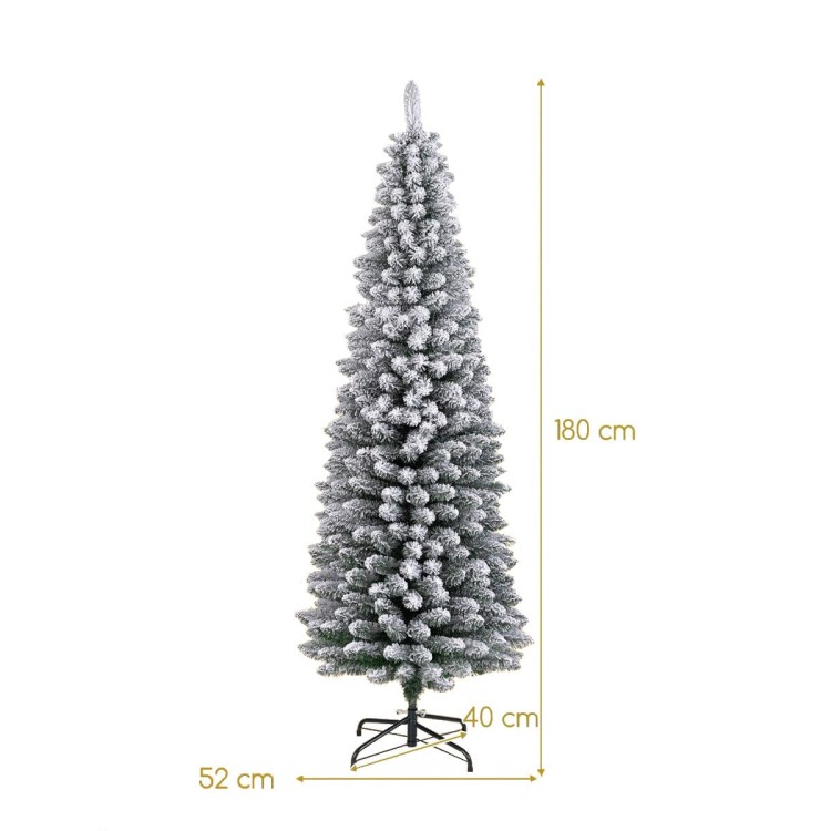Sztuczna choinka bielona 180 cm