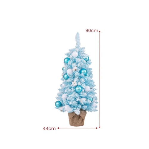 Sztuczna choinka świąteczna 90 cm niebieska