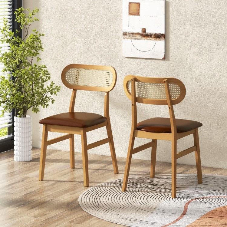 Zestaw 2 szt. krzeseł w stylu boho