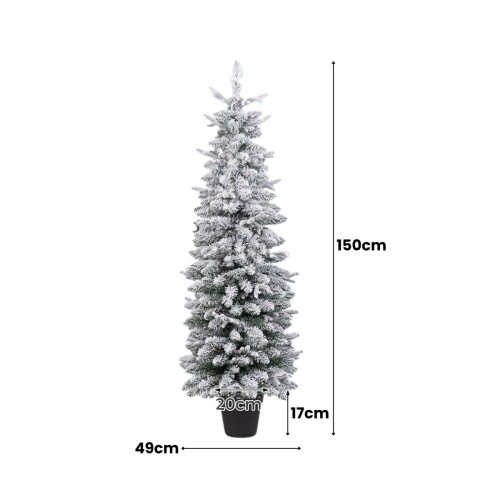 Sztuczna choinka świąteczna LED 150 cm