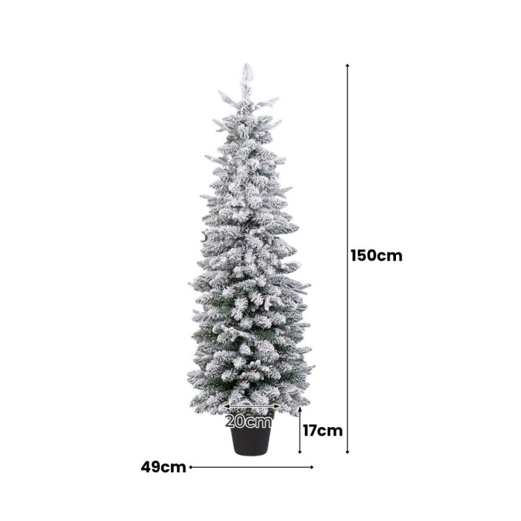 Sztuczna choinka świąteczna LED 150 cm