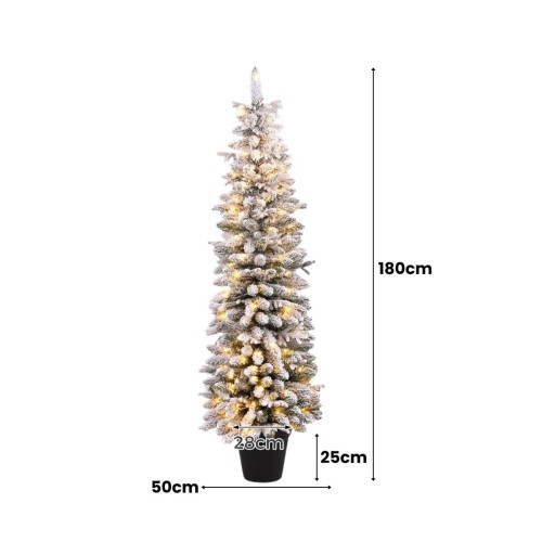 Sztuczna choinka świąteczna LED 180 cm