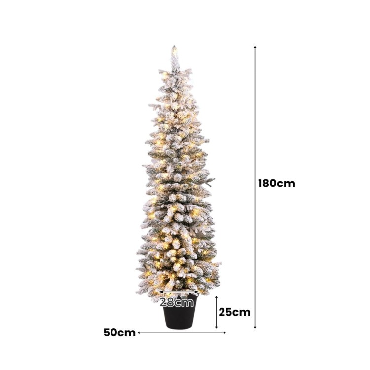 Sztuczna choinka świąteczna LED 180 cm