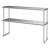 2-poziomowa metalowa półka ze stali nierdzewnej 122 cm