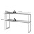 2-poziomowa metalowa półka ze stali nierdzewnej 122 cm