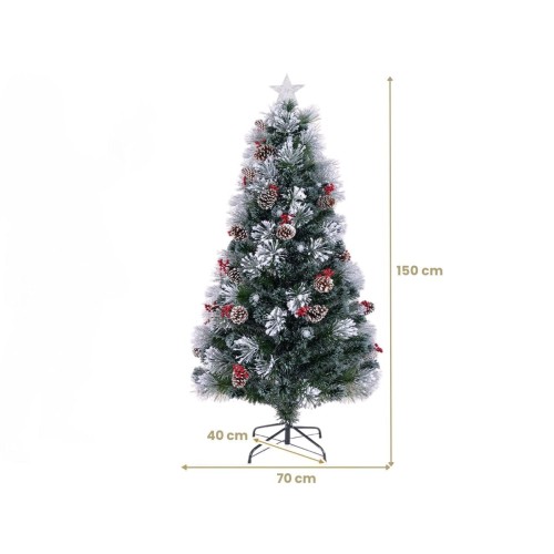 Sztuczna choinka świąteczna LED 150 cm