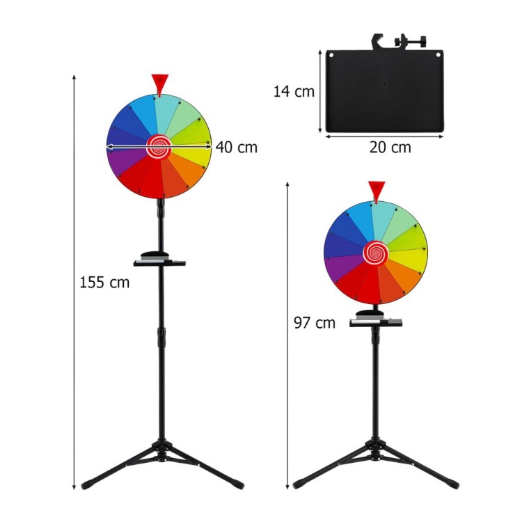 Koło fortuny z regulowanym stojakiem 40 cm