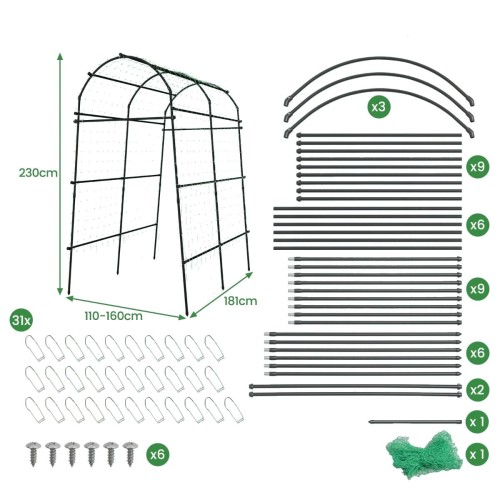 Pergola ogrodowa tunel
