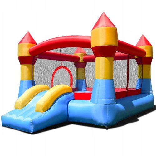 Dmuchany zamek trampolina ze zjeżdżalnią