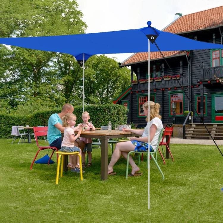 Baldachim plażowy 230 x 200 cm granatowy