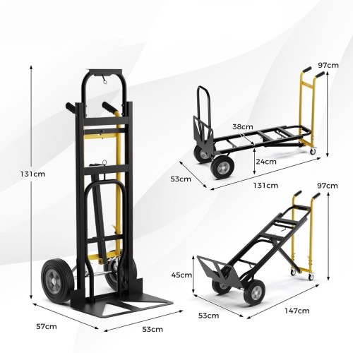 Składany wózek ręczny 3 w 1 450 kg