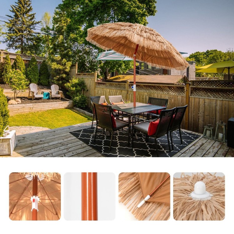 Parasol plażowy ogrodowy w stylu hawajskim