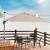 Parasol z podstawą krzyżową i aluminiowym słupkiem 300 x 300 x 261 cm brązowy