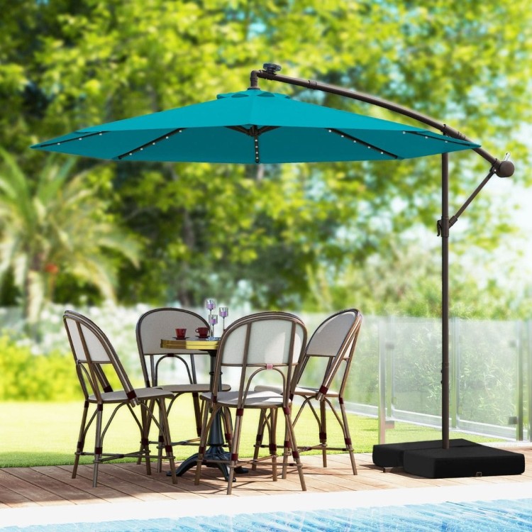 Parasol ogrodowy z oświetleniem LED