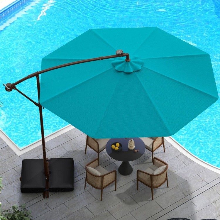 Parasol ogrodowy z oświetleniem LED