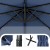 Parasol ogrodowy ze światłami LED obrotowy 360°